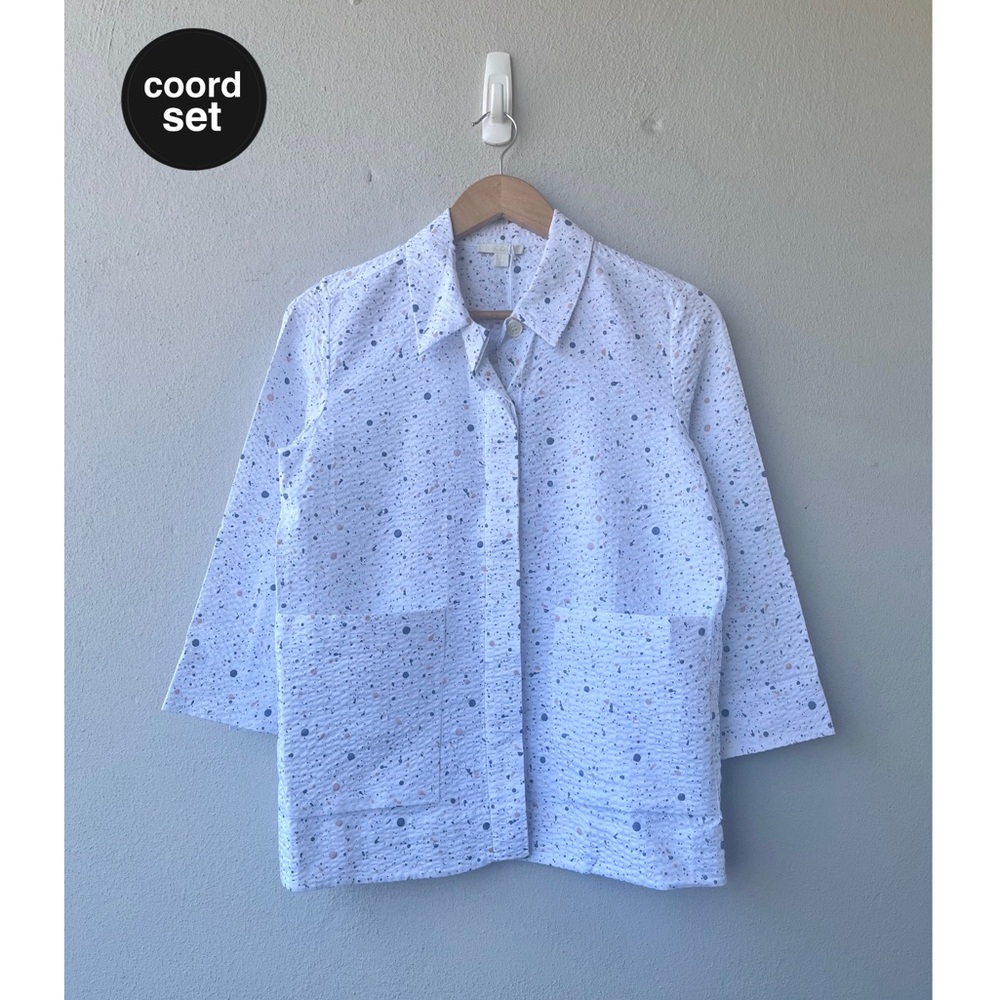 COS White Speckled Blazer